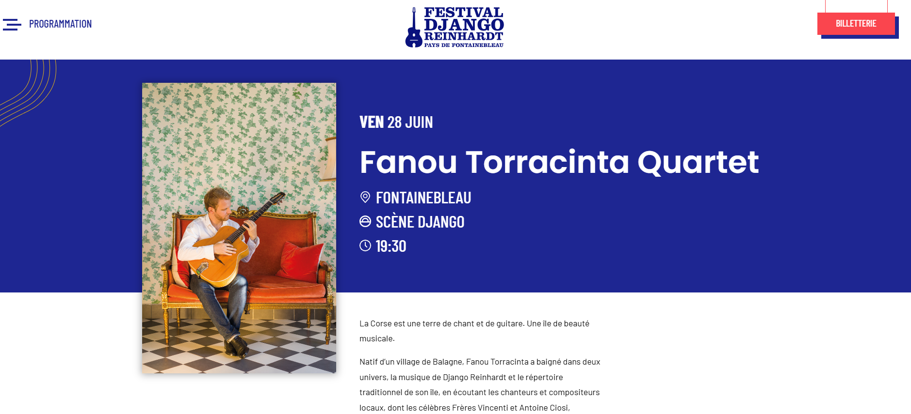 Festival Django Reinhardt Fontainebleau 2024